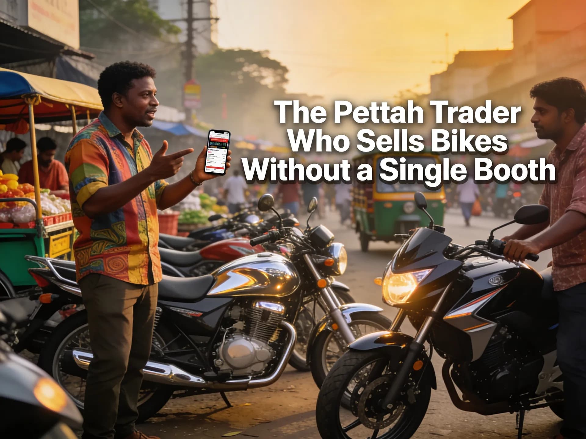 The Pettah Trader Who Sells Bikes Without a Single Booth